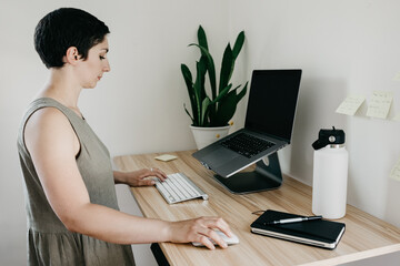 Woman Working From Home