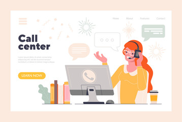 Business topics, customer service concept