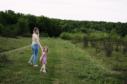 The girl and her mother