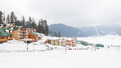 Gulmarg Kashmir during winter