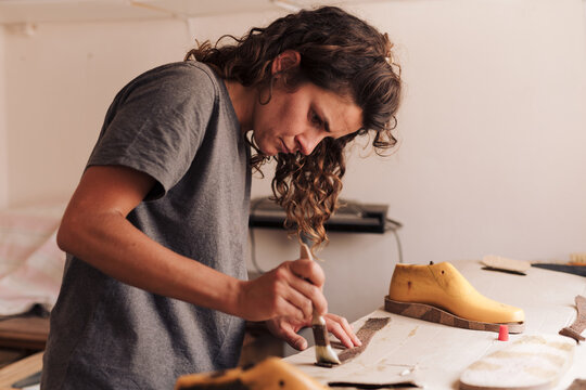Crafting a handmade sandal