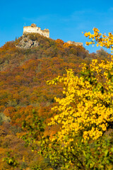Fototapeta premium Aggsbach ruins, Wachau, Lower Austria, Austria