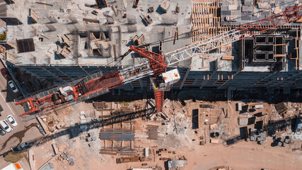 Construction of a modern living house