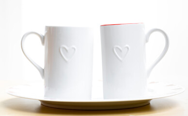 still life of Valentine's decoration