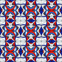 Ceramic tile pattern. Gorgeous seamless pattern. Can be used for wallpaper pattern fills web page background or surface textures