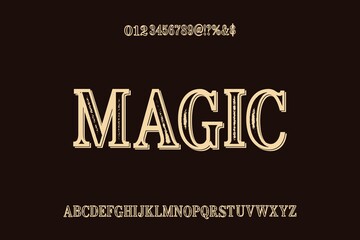 vector typeface vector design, alphabet font, black and white style