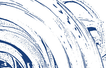 Grunge texture. Distress indigo rough trace. Drama