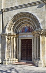 Romanische Kirche in Lébény, Ungarn	