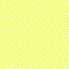 Abstract Seamless Pattern Yelllow Doodle Geometric Figures Background Vector