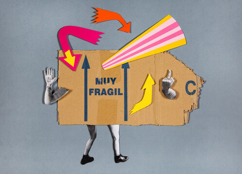 Fragile emotions collage