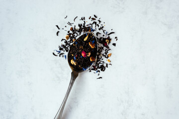 A spoonful of black tea