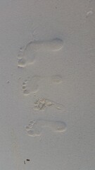 footprints in sand