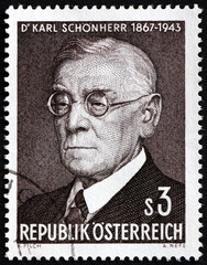 Postage stamp Austria 1967 Dr. Karl Schonherr, poet
