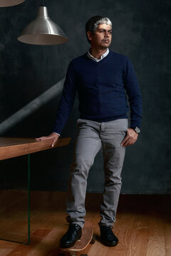 Portrait of young man Phd professor