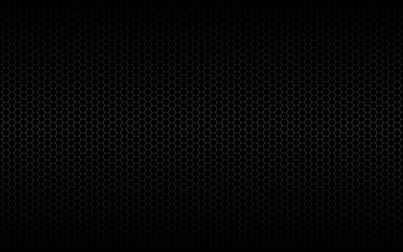 Modern simple black and  white geometric polygonal background. Abstract black metallic hexagonal background. Simple vector illustration