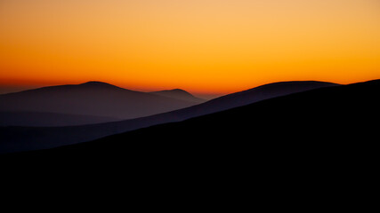 Obraz premium Isle of Man Hills Sunset