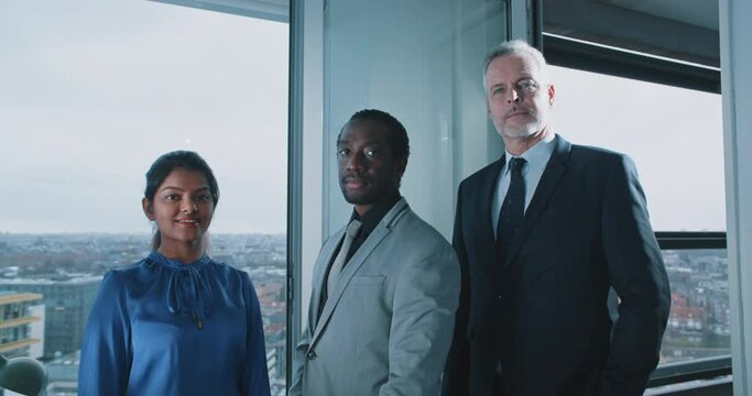 Multi-ethnic business people in the office