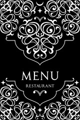 Obraz na płótnie Canvas Menu cover design for oriental restaurant.