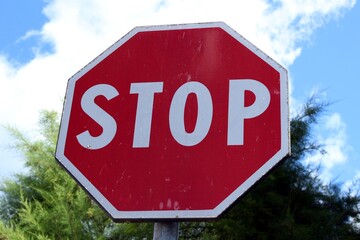 Italy: Stop signal.