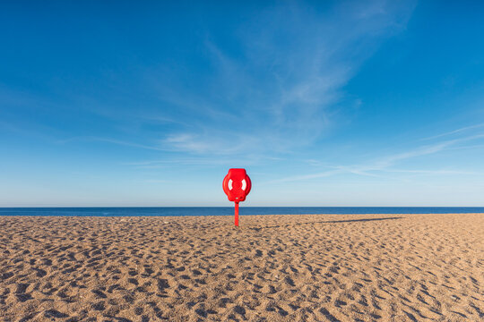 Life Buoy on a beach