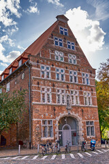 Fototapeta na wymiar Das Zeughaus in der Hansestadt Lübeck, Schleswig-Holstein
