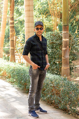 gentle man in the garden of plants in Aswan, Egypt