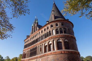 Das Holstentor in Lübeck, Schleswig-Holstein