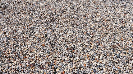colored pebbles on the ground