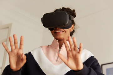 Having fun with VR hand tracking game