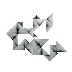 Triangle Logo with lines.Square unusual icon Design .Black Vector stripes .Geometric shape