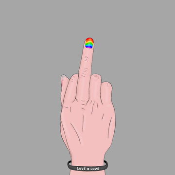 Fuck hate! Love = love