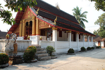 buddhist temple (wat mouanna somphowaram) in luang prabang (laos)
