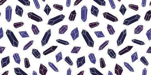 Fototapeta na wymiar Seamless crystal repeat pattern vector background