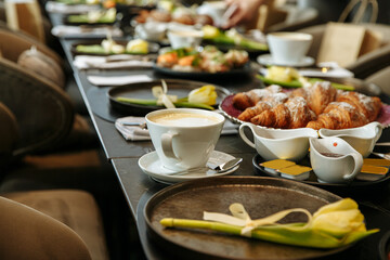 breakfast in the restaurant