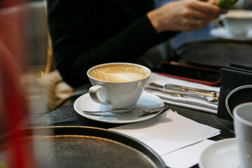 Fototapeta na wymiar coffee in cafe