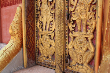 buddhist temple (wat sensoukharam) in luang prabang (laos)
