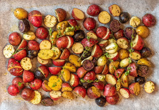 Baby Potatoes Ready To Be Roasted