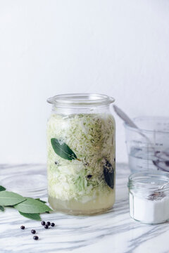 Food: German Sauerkraut in a jar