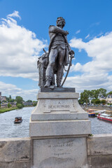 Angers, France. Sculpture commander Nicolas de Beaurepaire 
