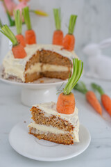 Carrot cake with cream cheese frosting 