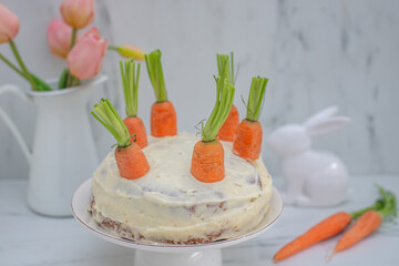 Carrot cake with cream cheese frosting 