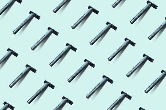 Pattern from men disposable shaving machines.