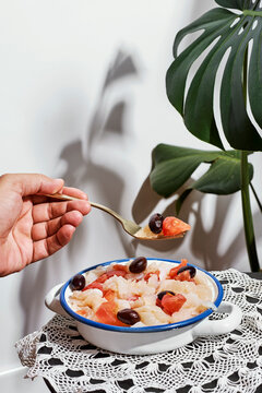 eating spanish esqueixada de bacalla