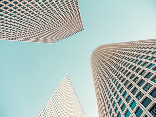 The Azrieli Center towers in Tel Aviv, Israel