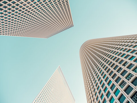 The Azrieli Center towers in Tel Aviv, Israel
