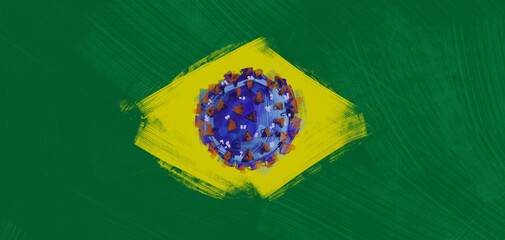 Brazil Covid 19 flag