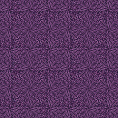 seamless pattern with abstract red drawn roses on a dark red background, vector