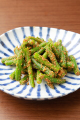 いんげんの胡麻和え
