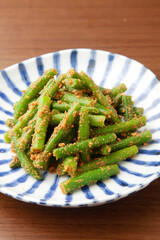 いんげんの胡麻和え
