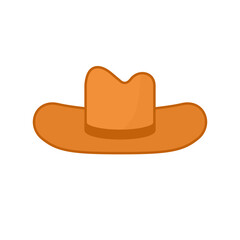 Cowboy hat icon. Clipart image isolated on white background